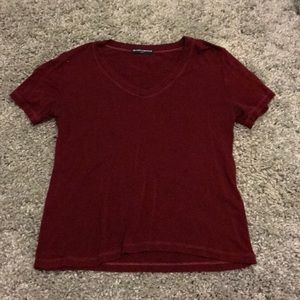 Maroon brandy Melville t shirt